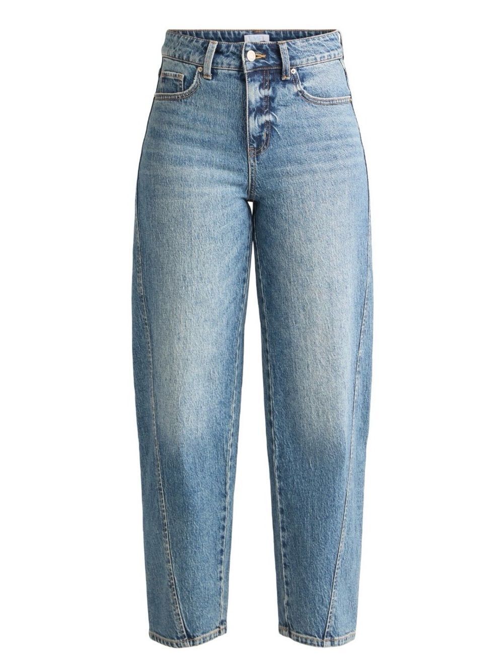 NWT Time and Tru Women's High Rise Barrel Jean 18